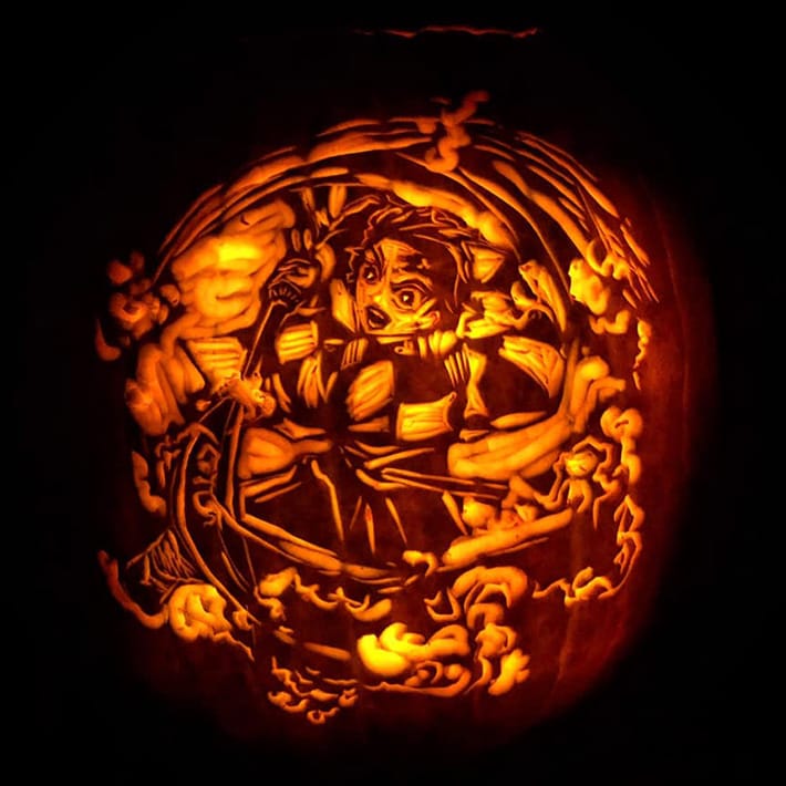 Demon Slayer Pumpkin Carving