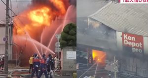 Japanese man burned down his workplace because of stress