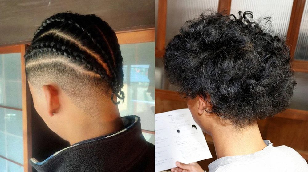 Japanese student separated during highschool graduation because of his cornrows